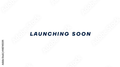 Launching Soon Text Animation Bold and Exciting Typography Motion Graphic