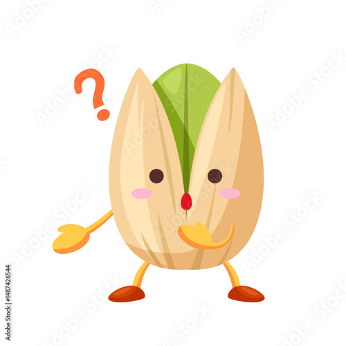 疑問に思うかわいいピスタチオのキャラクター