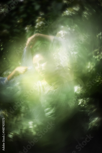 Hortensia Dancer in Circular Motion Blur