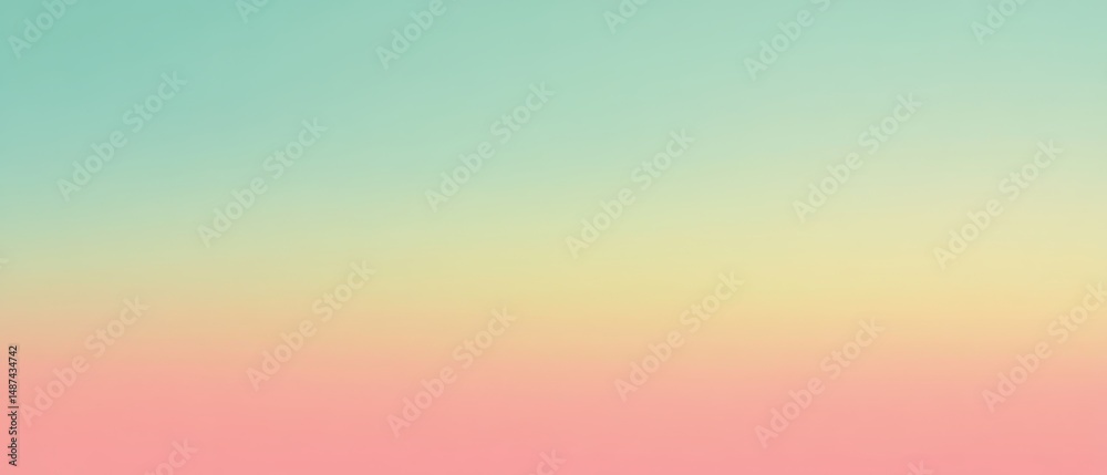 Naklejka premium Sunset gradient background with soft pastel colors for design projects, social media, wallpapers, and creative artworks illustrating tranquility and beauty.
