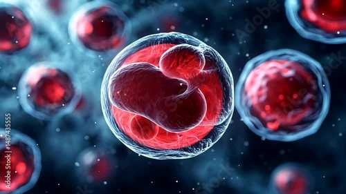 Red Cells and Structure Under Microscope Visualization