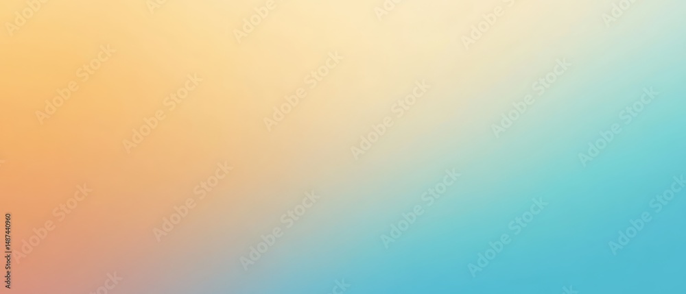Fototapeta premium Abstract gradient background in soft pastel colors, featuring smooth transitions from orange to blue, ideal for design projects, websites, or social media graphics.