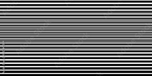Line halftone gradation texture. Fading horizontal stripe gradient background. Repeating pattern backdrop. Black parallel thin to thick lines backdrop for overlay, print, cover, graphic design. Vector