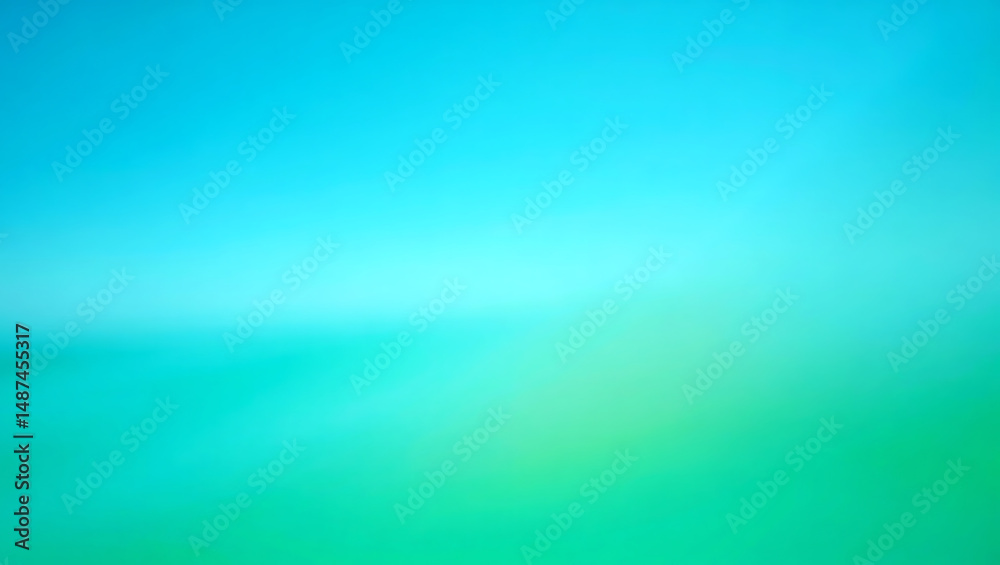 Obraz premium Serene Teal and Turquoise Gradient Background Abstract Ocean or Sky Scene
