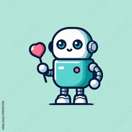 Mascot Robot ai bot assistant mascot logo avatar design for chatbot futuristic robot technology gaming assistant cyberpunk robot avatar humanoid robot intelligent avatar ai smart assistant mascot