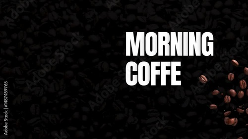 Morning Coffee Text Animation Fresh and Cozy Typography Motion Graphic