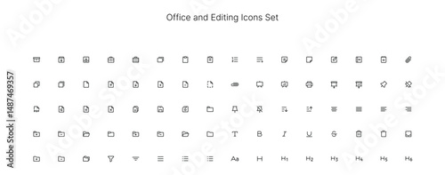 Office and Editing Icons Set