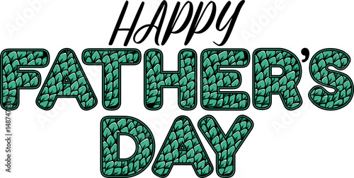 Happy Father's Day Typography, Vector Text Effects, perfect for greeting cards, t-shirts, and creative design projects.