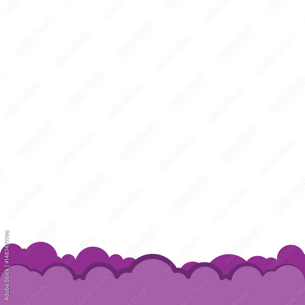 Obraz premium Cloud Footer