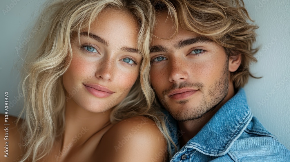 Smiling couple portrait Smiling couple portrait