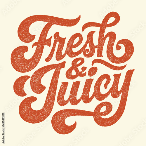 fresh & juicy printing, typography, and calligraphy t-shirt design, typography alphabet, typography summer juice, summer fruit design, vintage grunge food fashion orange art, typography slogan text