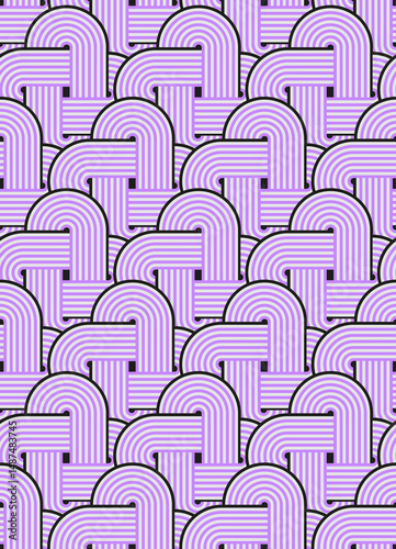 Seamless geometric pattern with celtic knot