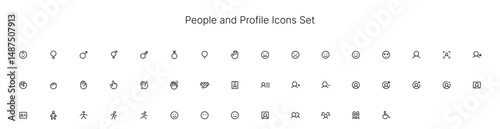 people and Profile Icons set