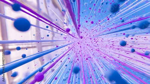 inspired paint splash explosion with chaotic energy