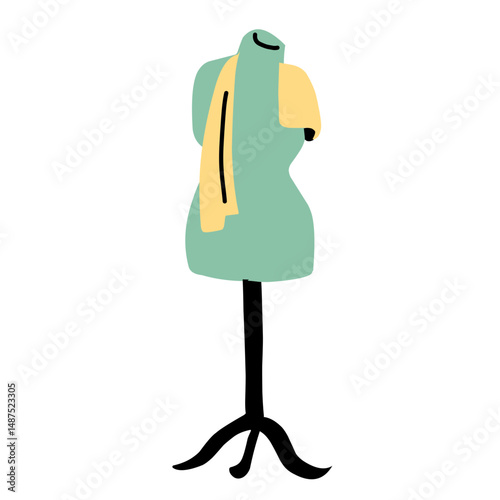 sewing tools vector illustration