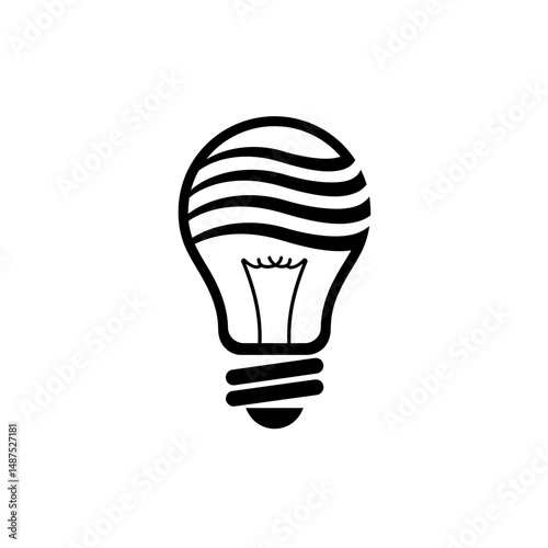 Innovation's Bright Spark: An artistic rendering of a classic light bulb. It embodies illumination, ideas, and the power of creativity, and intellectual insight.