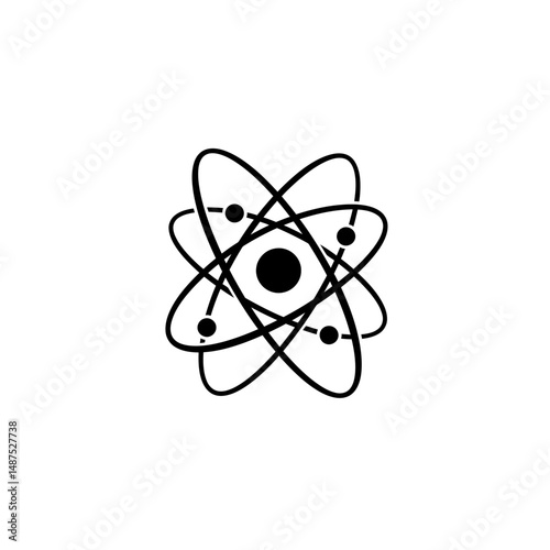 Atom Structure Illustration: An intricate illustration showcases the fundamental structure of an atom, with electrons orbiting a central nucleus, highlighting the beauty of scientific principles.