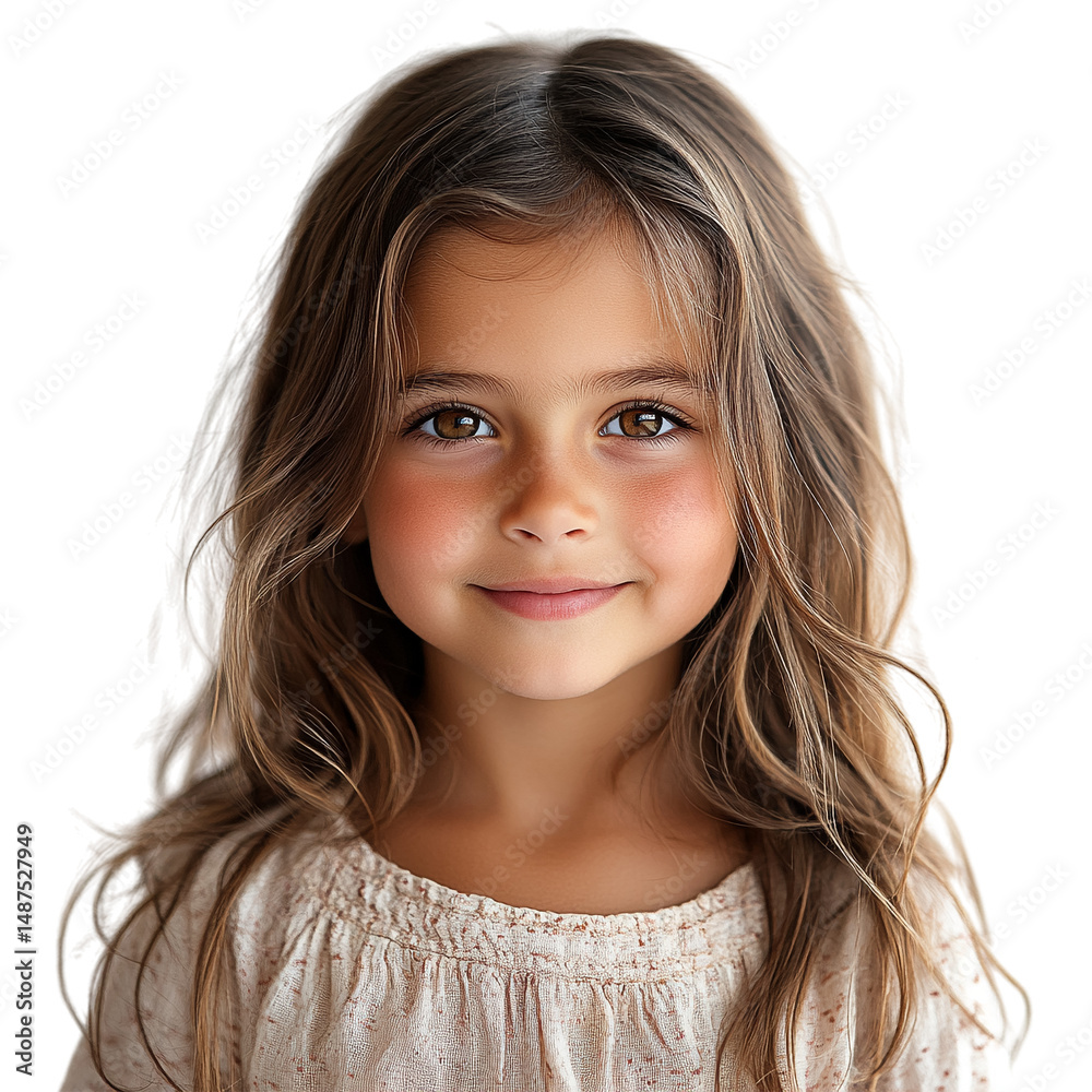 Smiling Young Girl Long Curly Hair Portrait Cute Face Happy Child Expression Beautiful Hair Style Isolated Transparent Background
Smiling Young Girl Long Curly Hair Portrait Cute Face Happy Child Expression Beautiful Hair Style Isolated Transparent Background