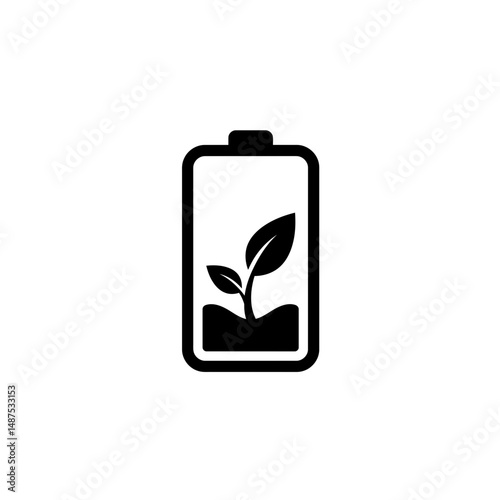 Green Energy Battery Icon