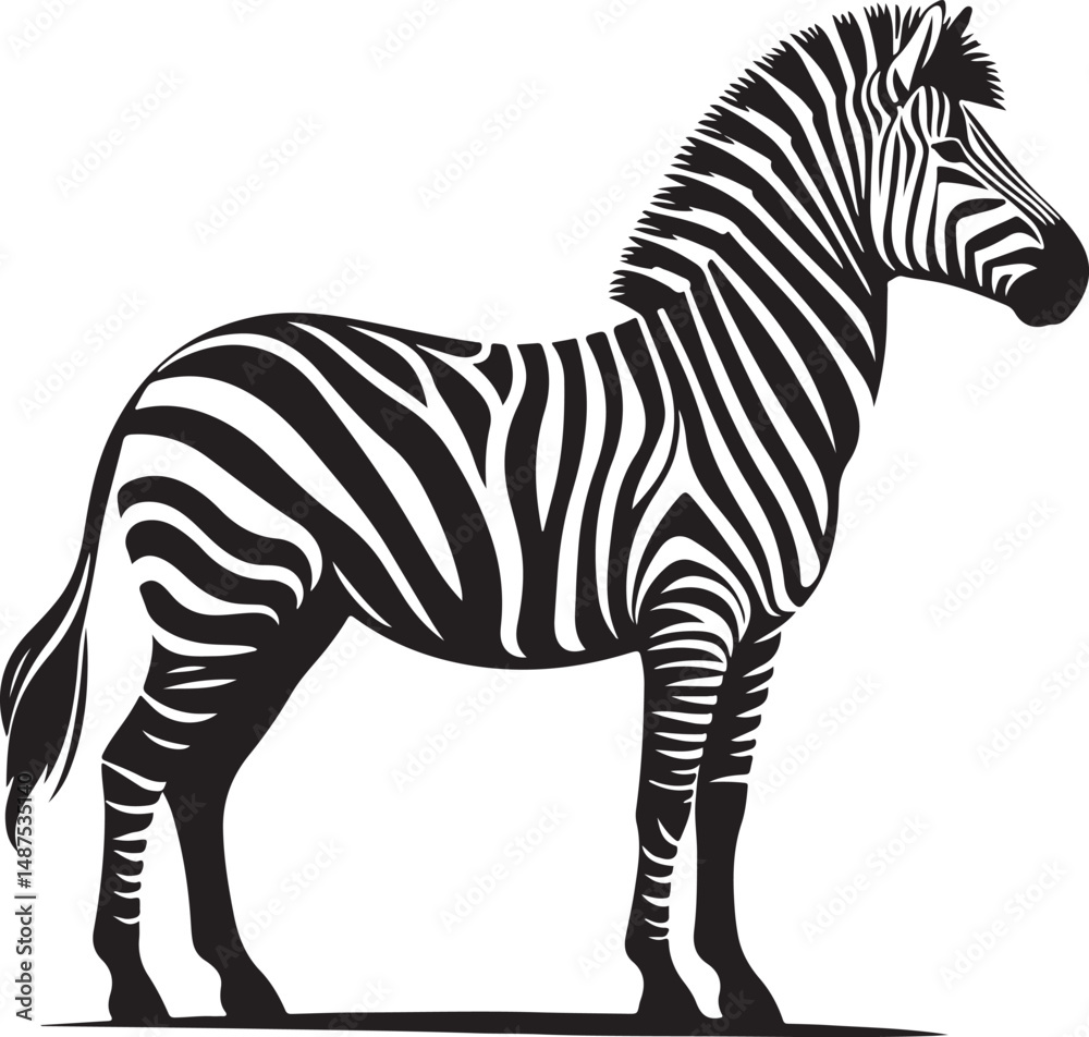 Obraz premium a zebra vector