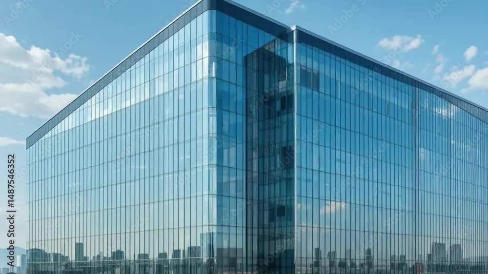 modern glass office building, modern architecture, corporate building, glass facade, green landscaping, blue sky, modern glass office building, modern architecture, corporate building, glass facade, green landscaping, blue sky,