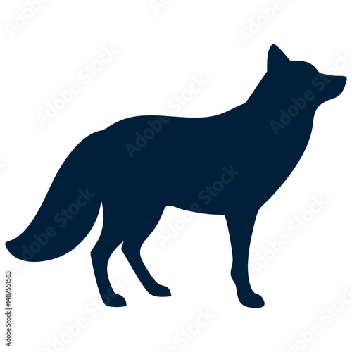 black silhouette of a dog