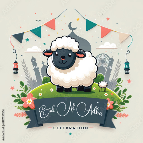 Joyful Eid Al-Adha Festival Scene