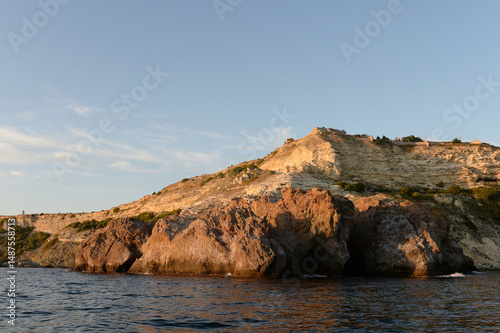 The Black Sea coast of Cape Fiolent in the Balaklava district of Sevastopol, Crimea