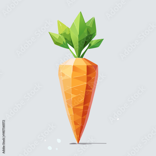 Perfect Vector Illustration of Carrot — Fresh Vegetable Icon for Food, Health, and Organic Design Themes