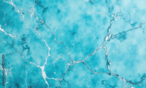 Smooth turquoise marble texture with white veins, creating a modern and elegant look.
