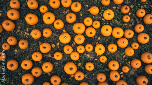 Autumn Harvest: A Bountiful Field of Pumpkins