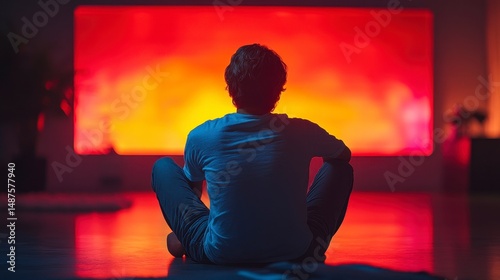 Watching a vibrant display