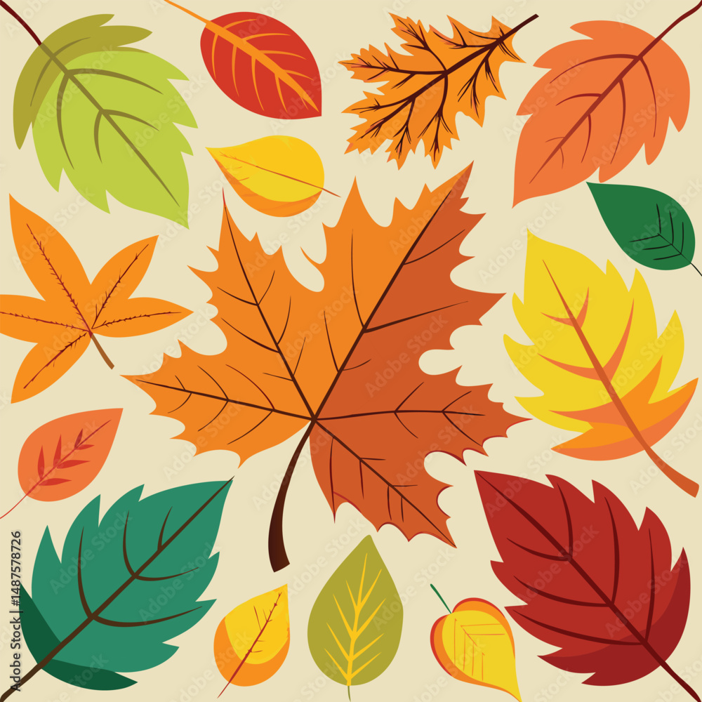 autumn leaves seamless pattern autumn leaves seamless pattern