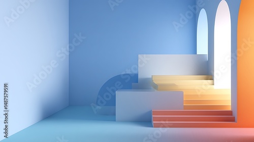 Minimal abstract background for product presentation .