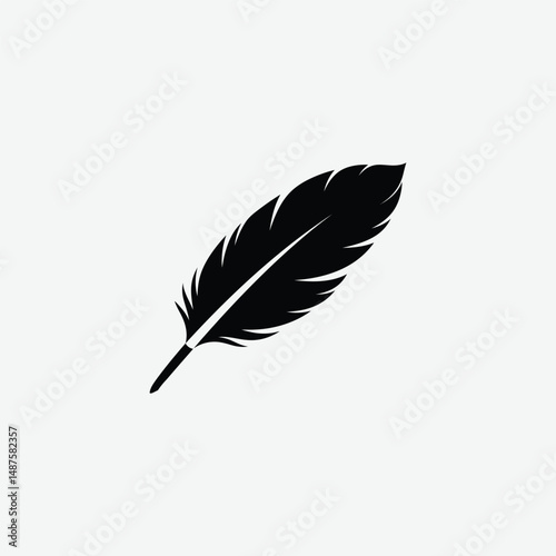 Discover a stunning collection of feather silhouette vector illustrations featuring bird feathers, black feather designs, and abstract minimalistic styles in monochrome. Perfect for creative projects 