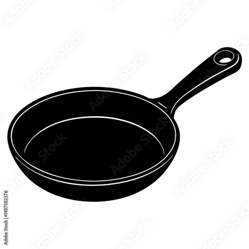 frying pan isolated on white