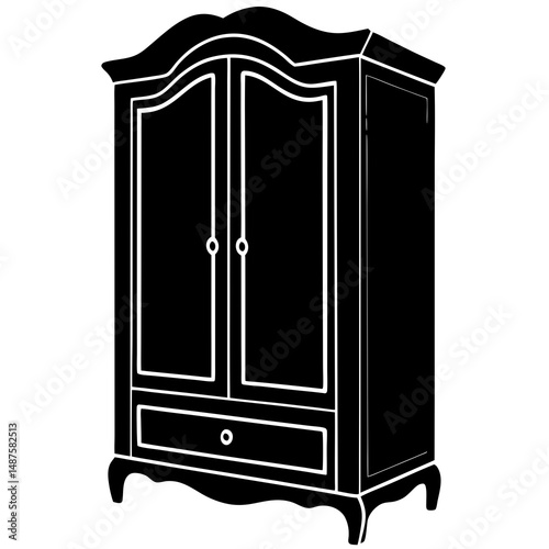 antique furniture vector illustration