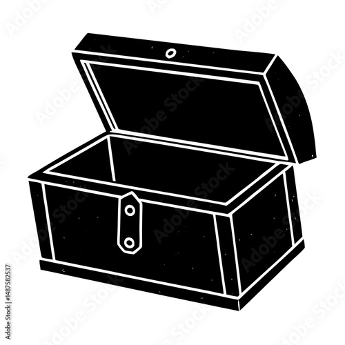closed wooden chest