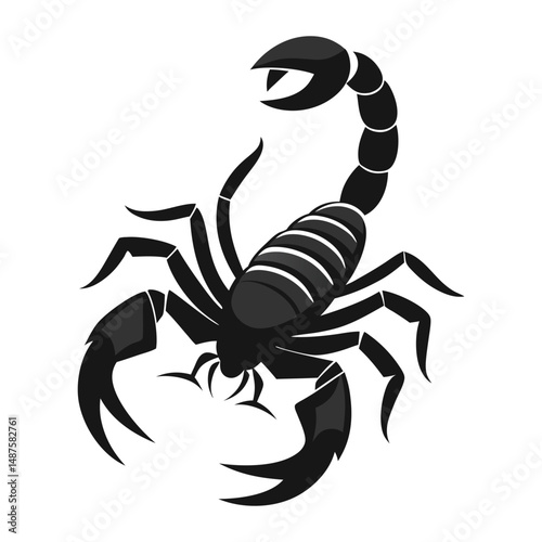 scorpion isolated on white background