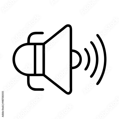 speaker icon isolated on white background