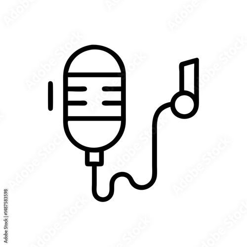 microphone icon vector illustration