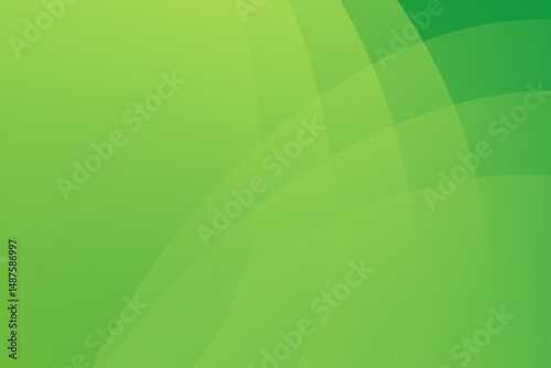 Minimal geometric background. green elements with fluid gradient. Dynamic shapes composition.Vector Eps10