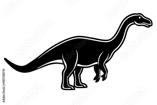 dinosaur silhouette vector