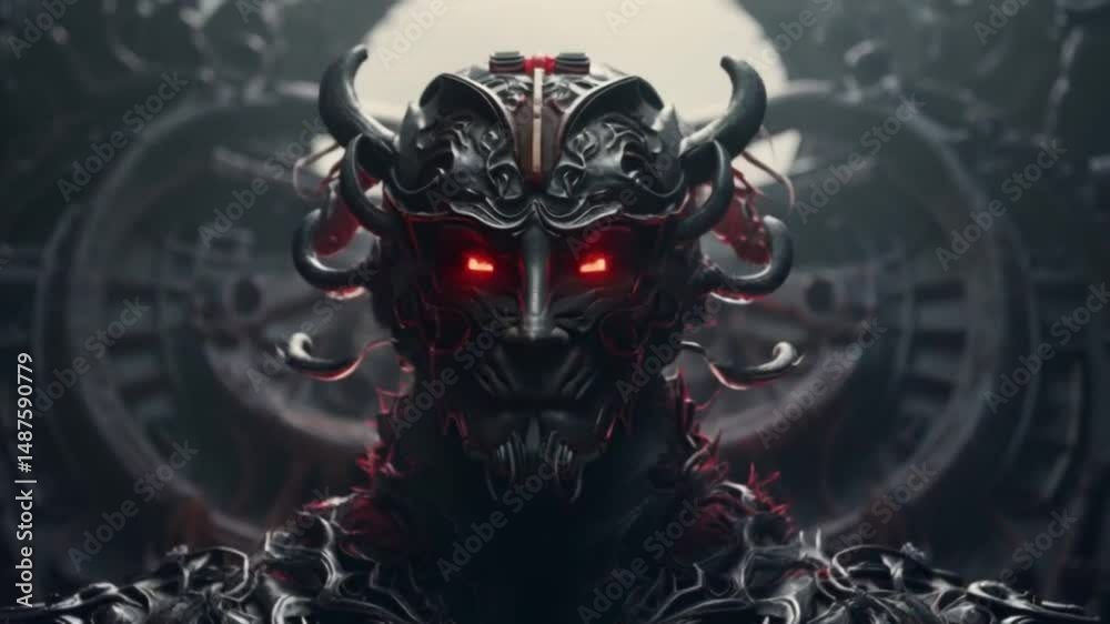 Monster human face