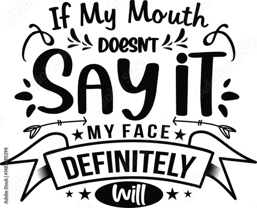 Quotes typography silhouette 
