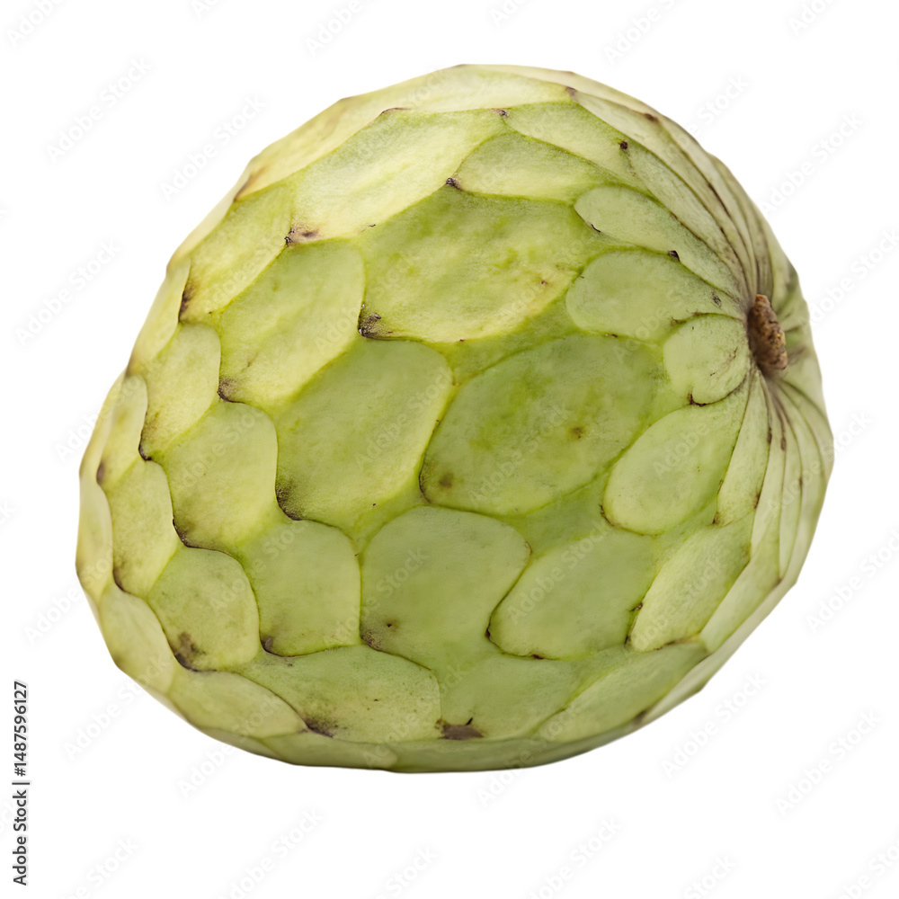 Obraz premium Cherimoya isolated on a transparent background