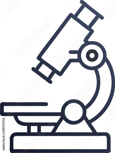Microscope Icon - Vector Design