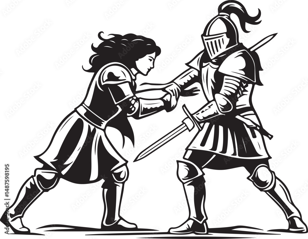 Fototapeta premium Heroic Knight Artwork