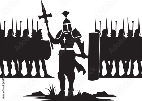Lone Templar Army vector