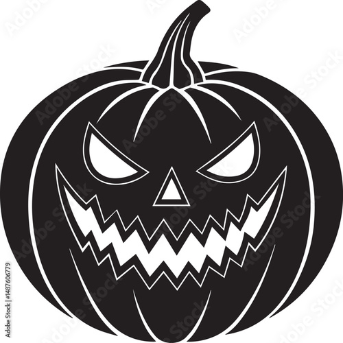 halloween pumpkin silhouette vector icon, halloween pumpkin clipart, pumpkin illustration